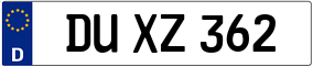 Truck License Plate